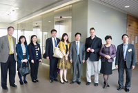 The delegation from ACC visits the School of Biomedical Engineering